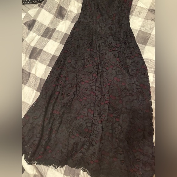 Vintage Saks 5th Ave Jessica McClintok lace dress 6 - Picture 3 of 10